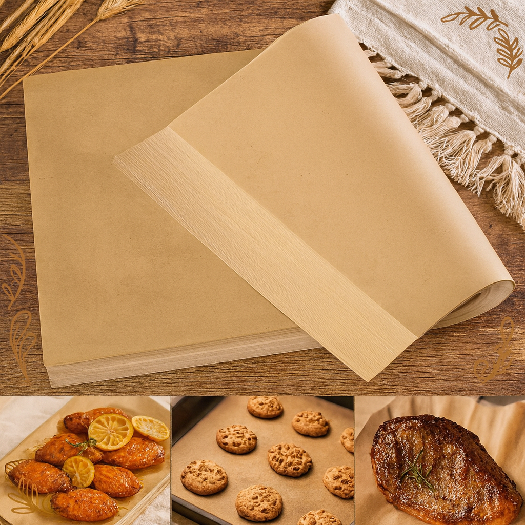 Papel para hornear pre-cortado 50 pzas