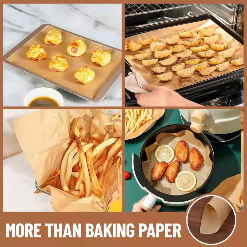 Papel para hornear pre-cortado 50 pzas